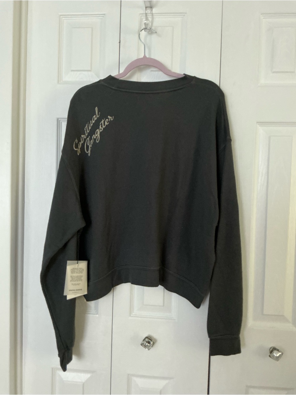 Spiritual Gangster Ash Gray Crewneck Sweatshirt - Picture 1 of 4